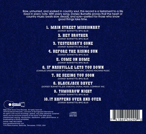 Dorsey Burnette - Dorsey CD