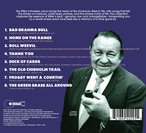 Tex Ritter - The Greatest Hits CD