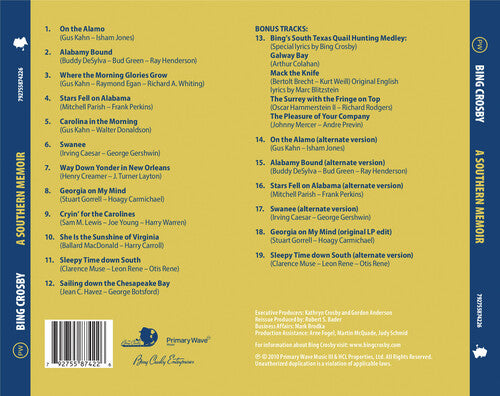 Bing Crosby - A Southern Memior CD