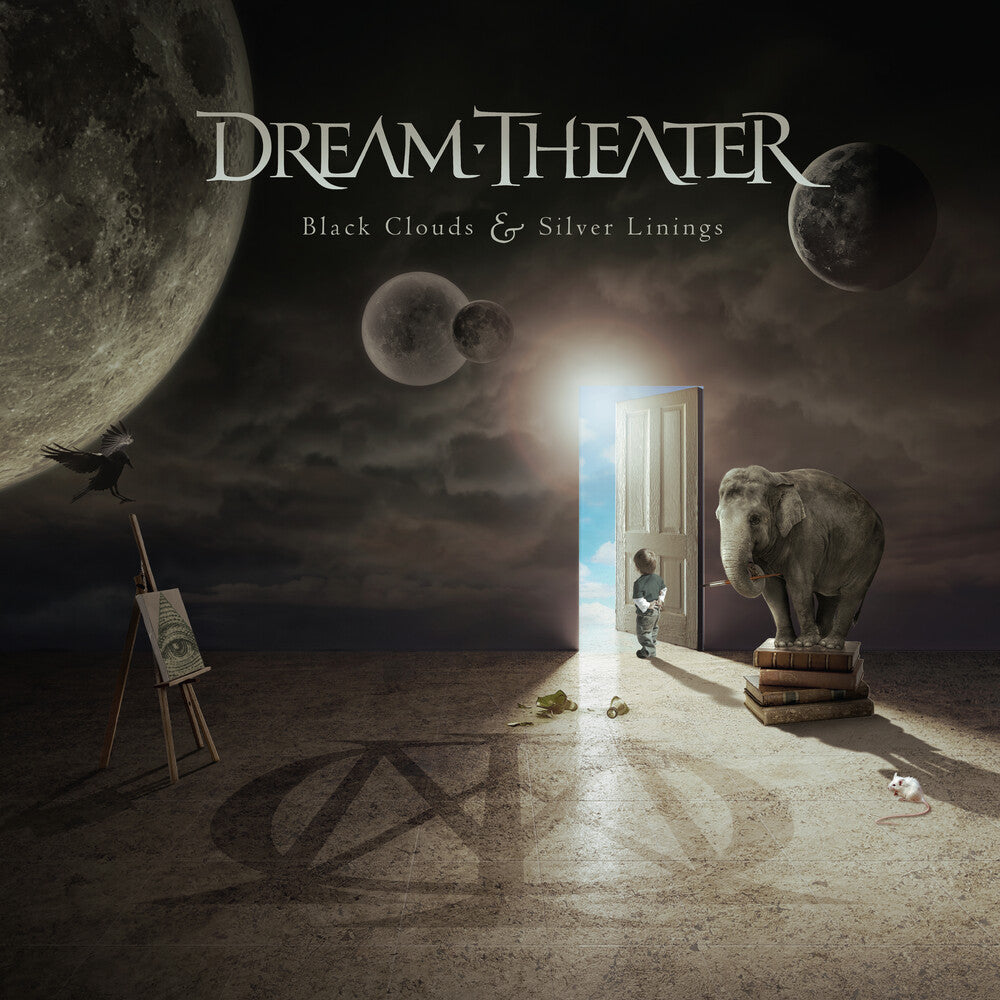 the album cover for Dream Theater - Black Clouds & Silver Linings [Clear Vinyl] [Limited Edition]