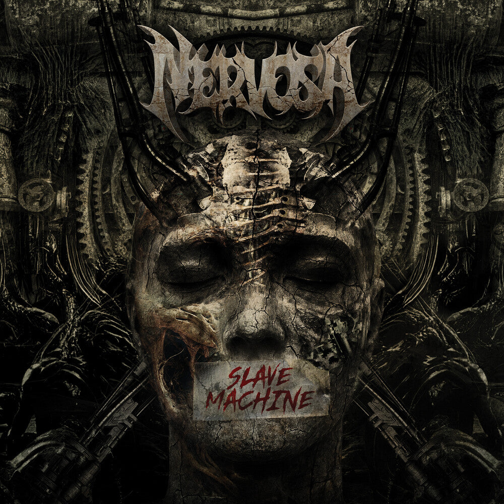 the album cover for Nervosa - Slave Machine