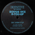 the album cover for Boogie Vice / N-You-Up - Decadisco