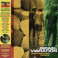 the album cover for Israel Vibration - Unconquered People - Green [Colored Vinyl] [Deluxe] (Grn)