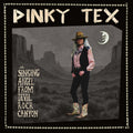 the album cover for Pinky Tex - Singing Angel From Devil Rock Canyon