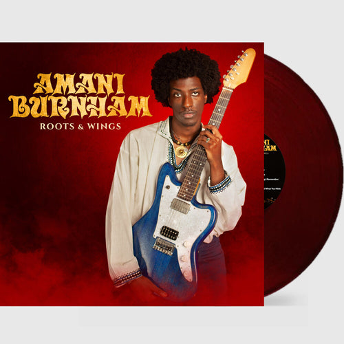 the album cover for Amani Burnham - Roots & Wings [Colored Vinyl] (Red)