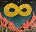 the album cover for Dance Gavin Dance - Mothership (10th Anniversary) (sea Blue Glitter Vinyl) [Indie Exclusive]