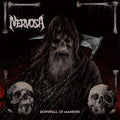 the album cover for Nervosa - Downfall of Mankind