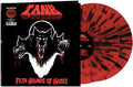 the album cover for Tank - Filth Hounds of Hades - Deluxe Edition [Red/Black Splatter]