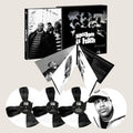 the album cover for De La Soul - Stakes Is High - 30th Anniversary [Black and White Spoke Effect + print of Dave]