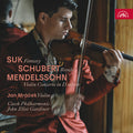 the album cover for Jan Mracek - Suk: Fantasy; Schubert: Rondo; Mendelssohn: Vn Con