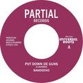 the album cover for Sandeeno - Put Down De Guns' (Ep)