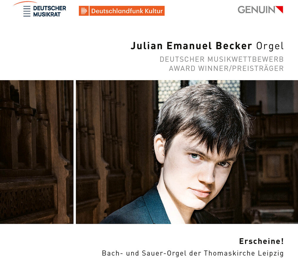the album cover for Julian Becker  Emanuel - Erscheine!