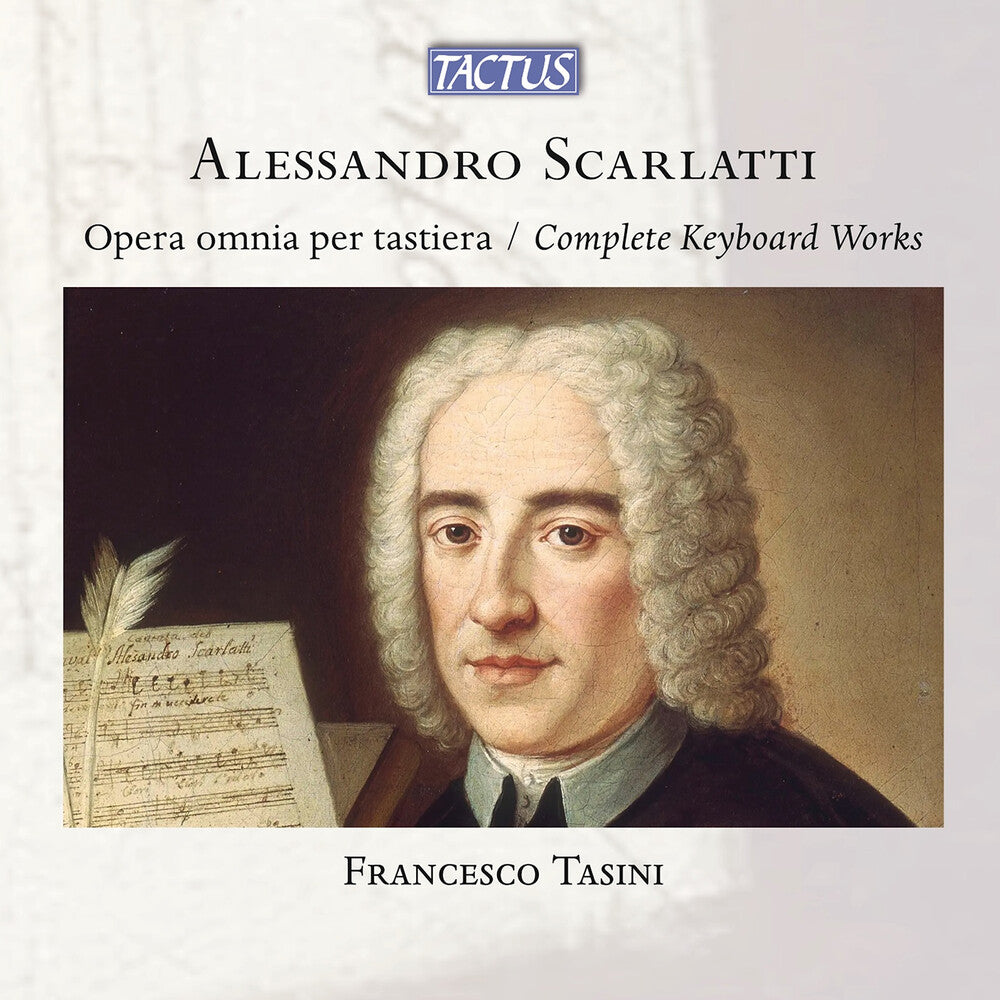 the album cover for Francesco Tasini - Scarlatti: Complete Keyboard Works