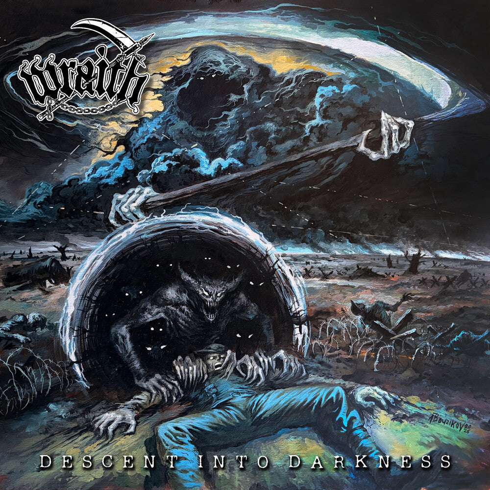 the album cover for Wraith - Descent Into Darkness