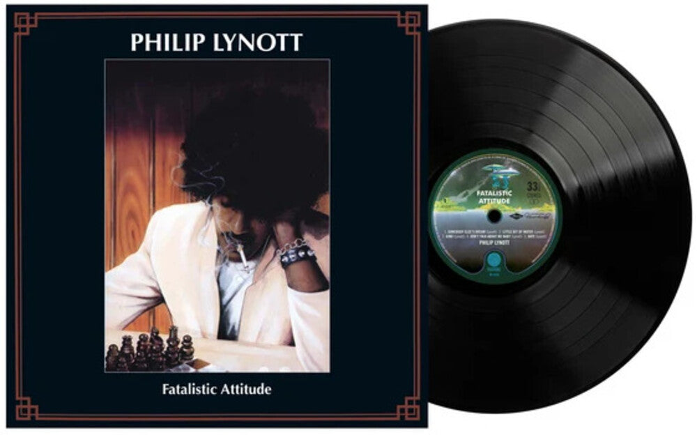 the album cover for Phil Lynott - Fatalistic Attitude (Uk)