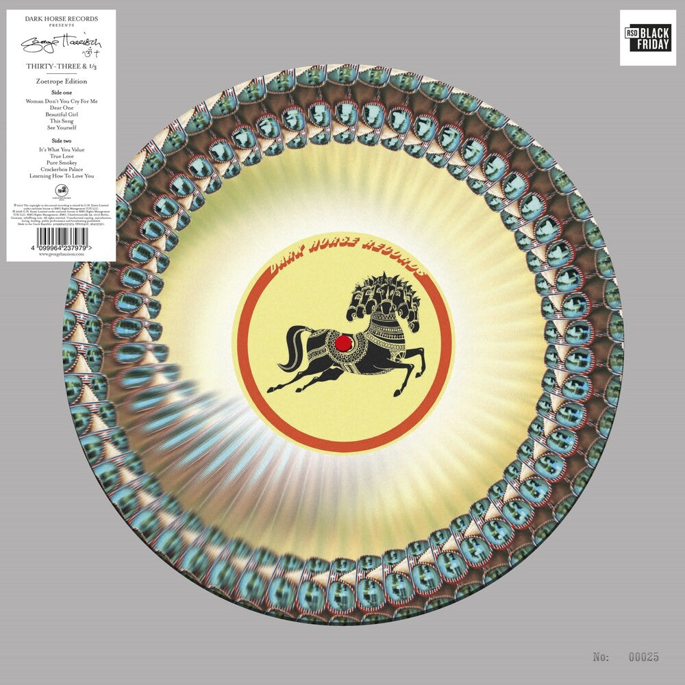 the album cover for George Harrison - Thirty Three & 1/3 (Zoetrope) [RSD BF 2026]