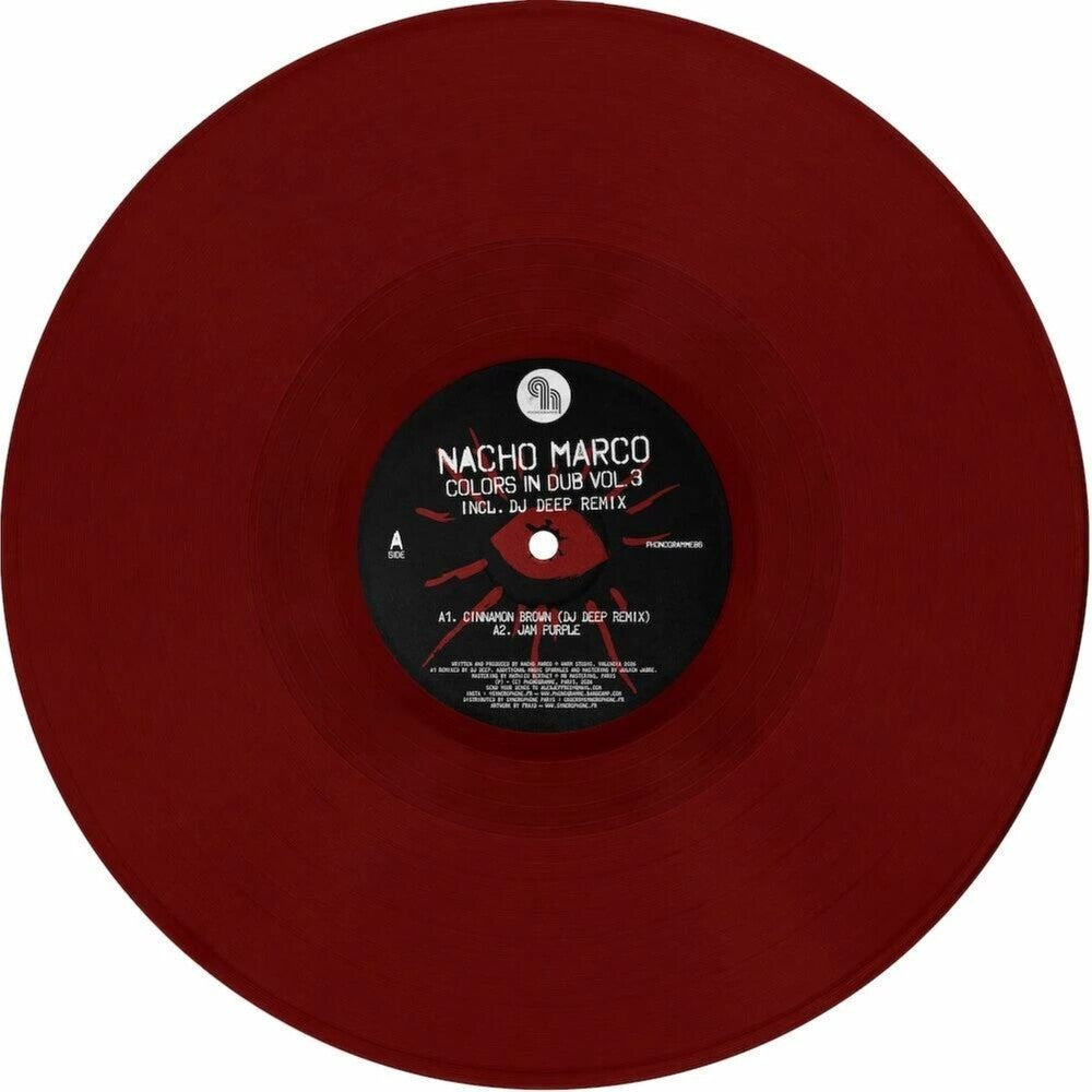 the album cover for Nacho Marco - Colors In Dub Vol.3 [Colored Vinyl] (Red)