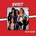 the album cover for Sweet - Fox On The Run - Rare Studio Tracks [Silver / Red Splatter]