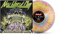 the album cover for New World Man - I Am The Machine [Violet / Yellow / Blue Mix w/ Splatter]