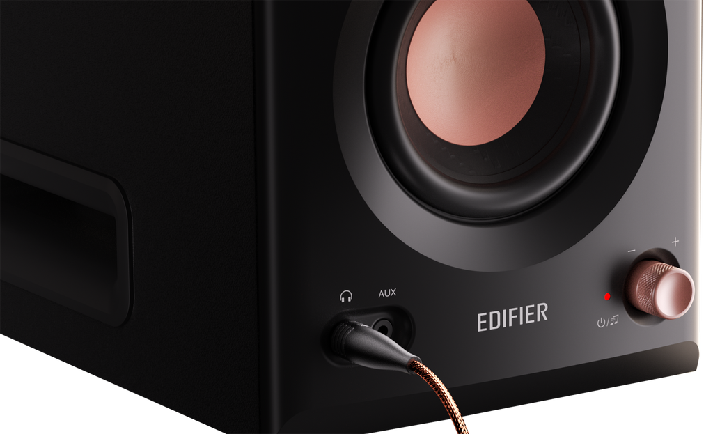 New - Edifier MR5 Tri-Amped Powered Black Bookshelf Studio Speakers with Bluetooth