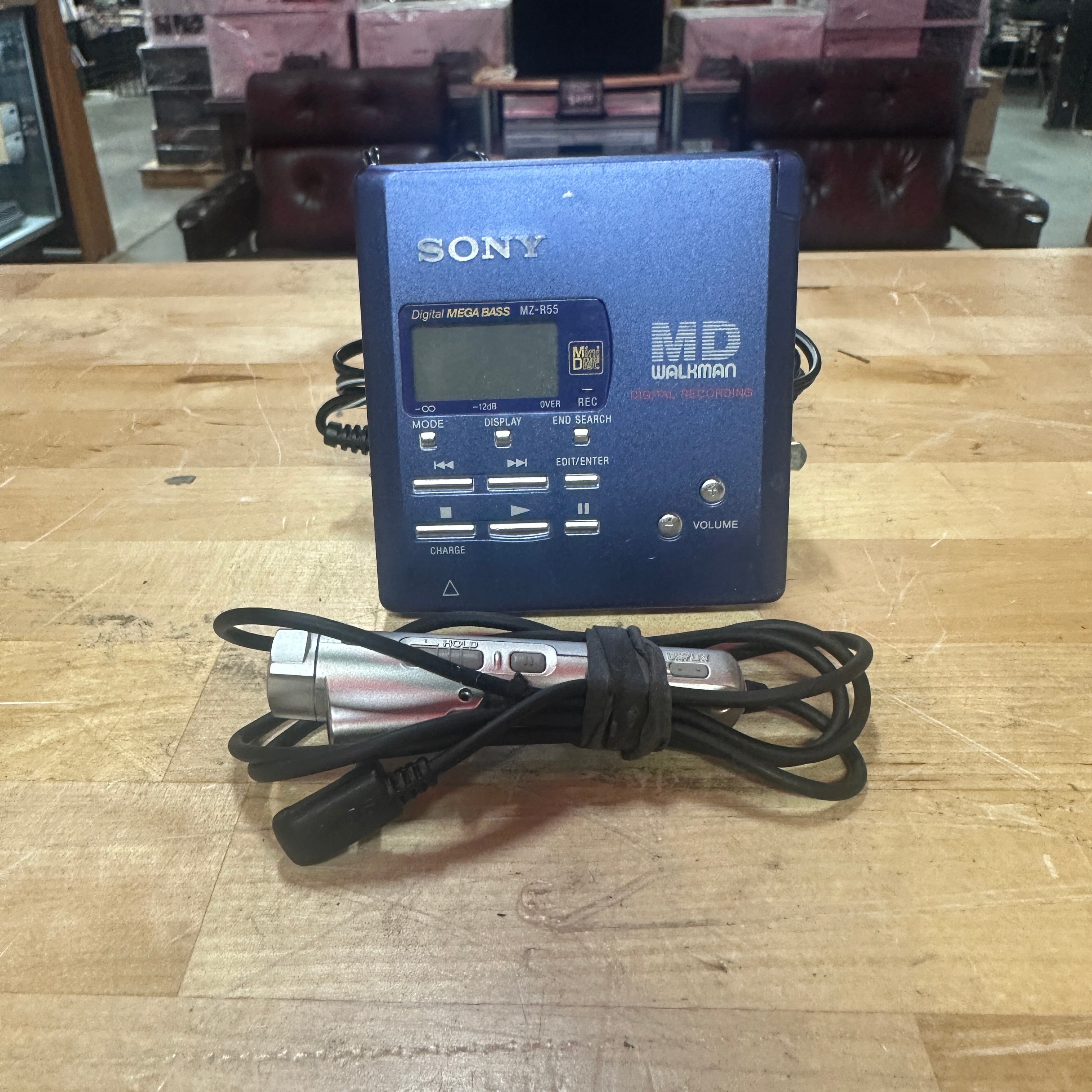 Pre-Owned Sony MD Walkman MZ-R55 Portable MiniDisc Recorder (1998) – Vintage Hi-Fi Classic