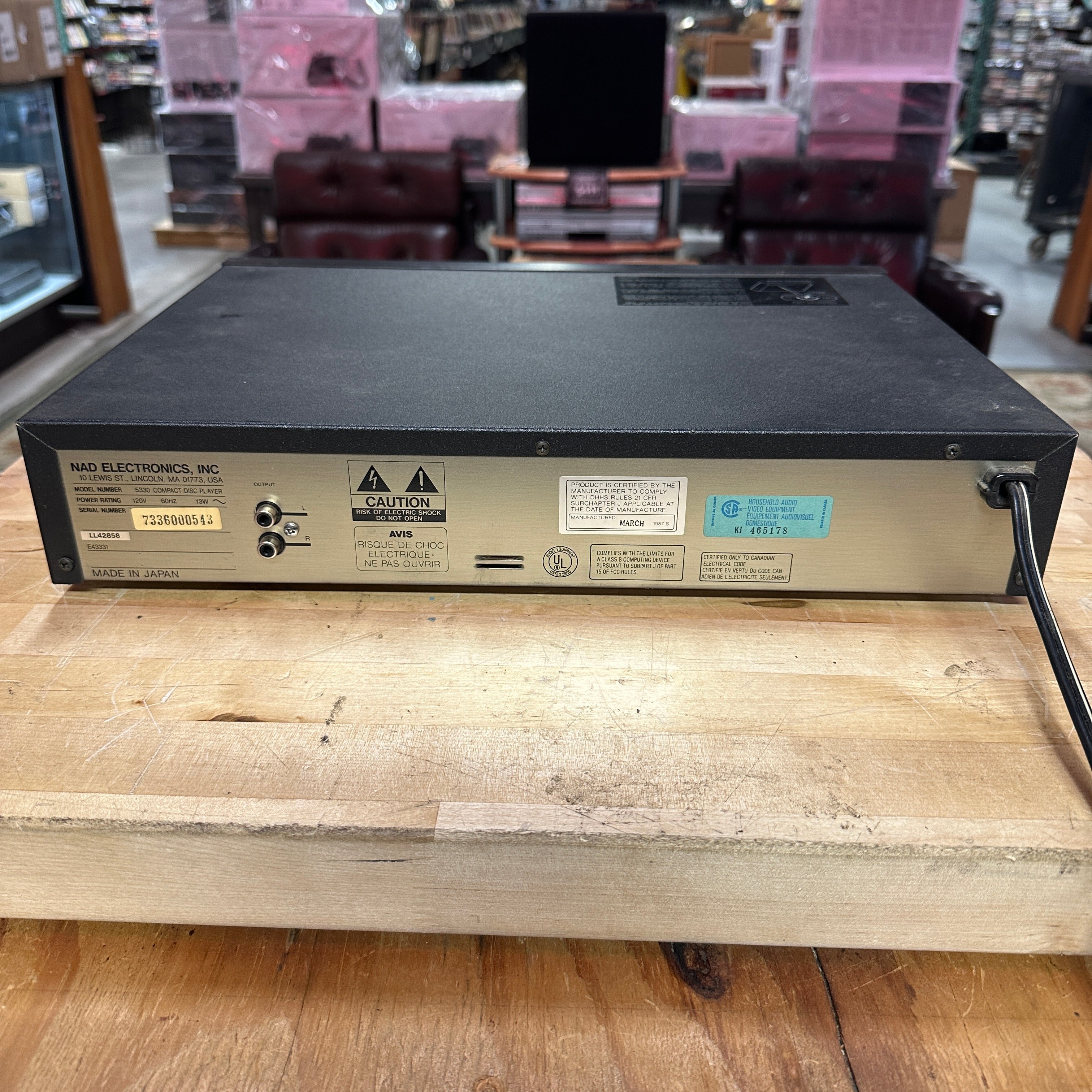 Pre-Owned NAD 5330 CD Player – Classic Audiophile CD Player Made in Japan