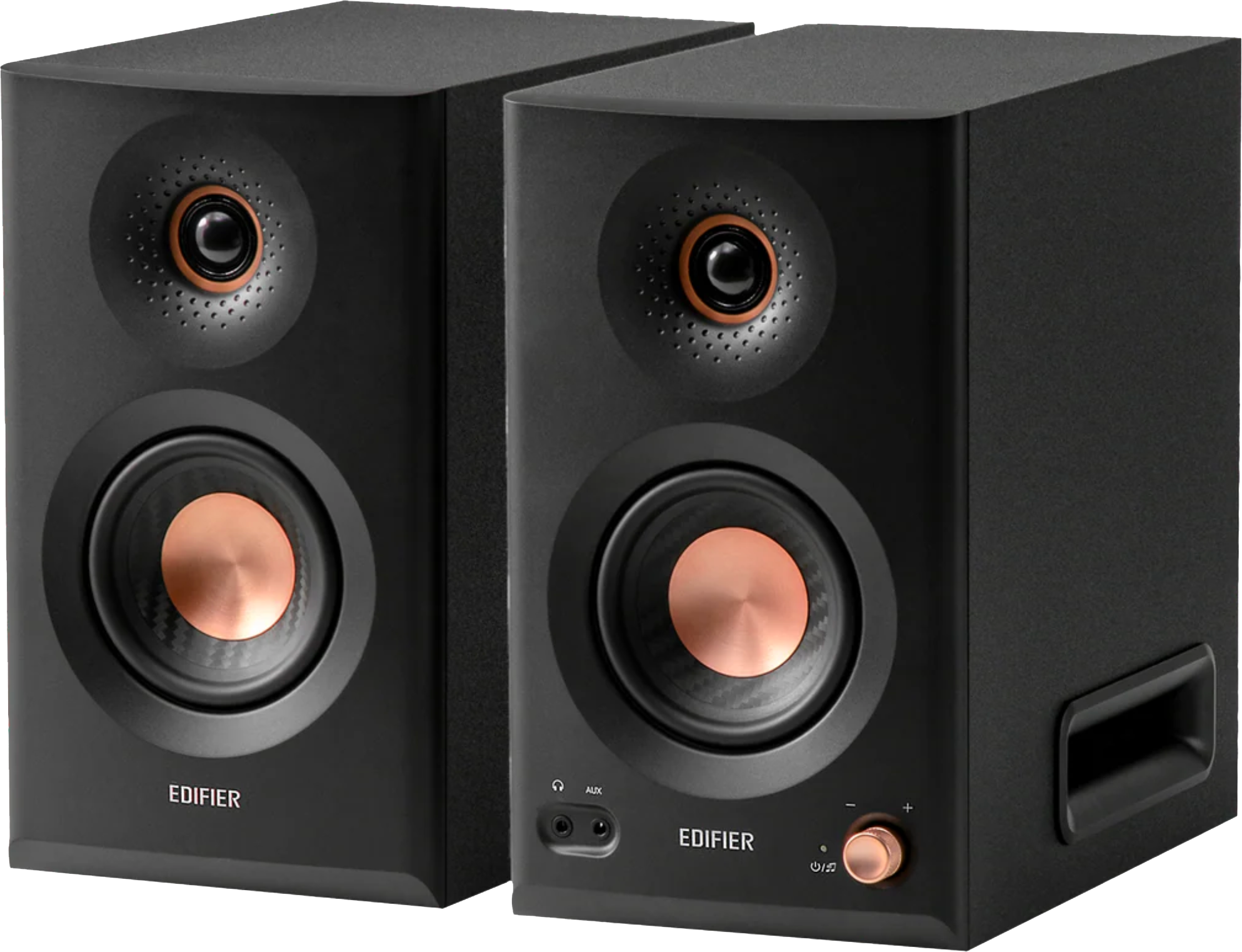 New - Edifier MR5 Tri-Amped Powered Black Bookshelf Studio Speakers with Bluetooth