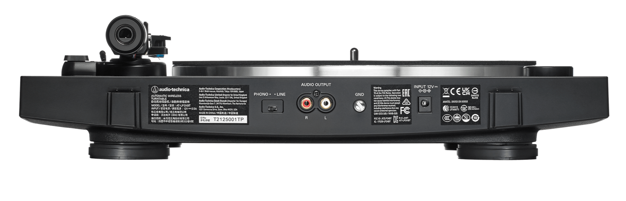 New - Audio Technica AT-LP3XBT Fully Automatic Belt-Drive Turntable