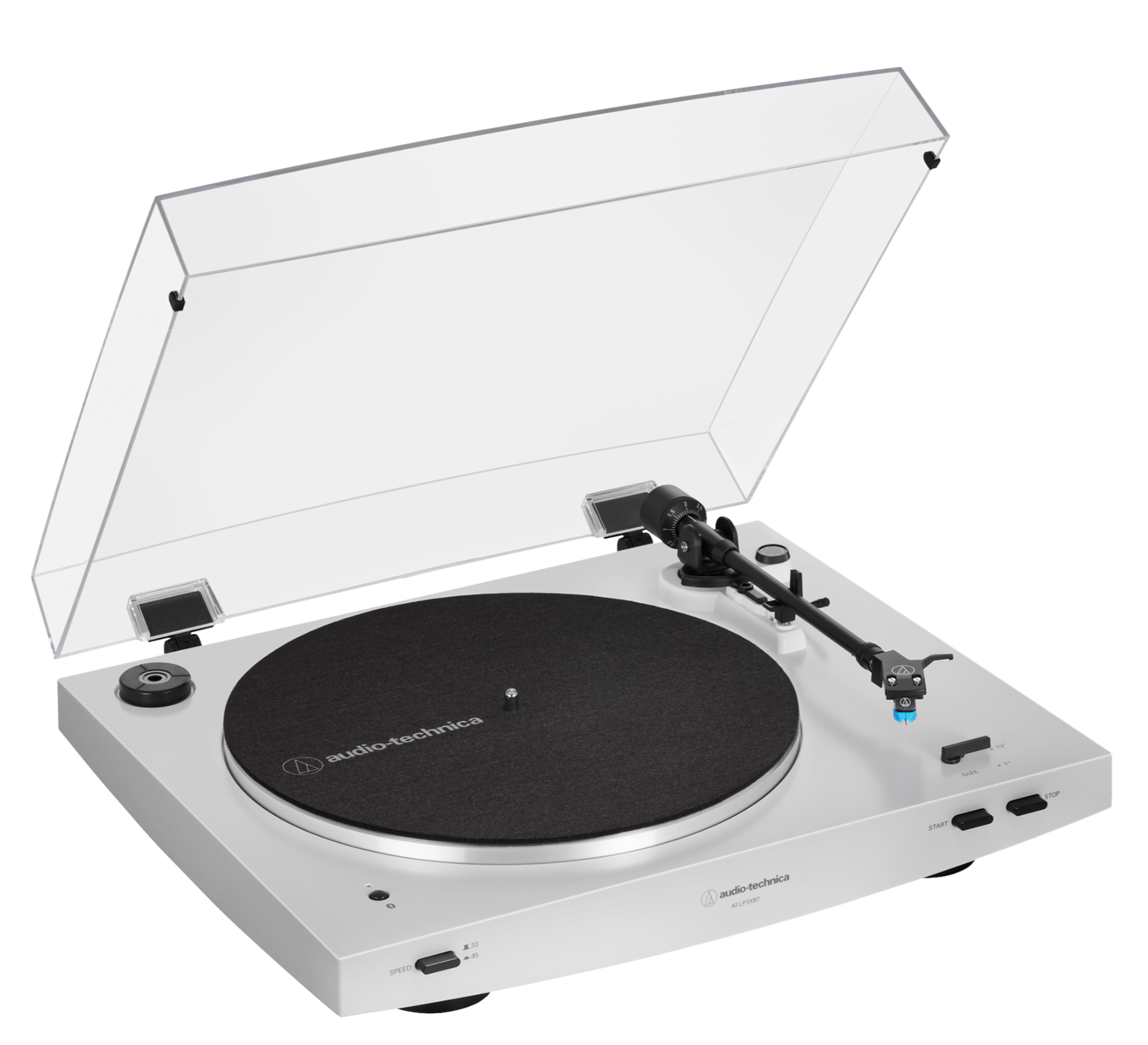 New - Audio Technica AT-LP3XBT-wh Fully Automatic Belt-Drive White Turntable