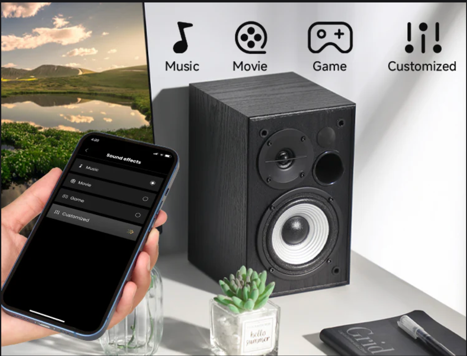 New - Edifier R990BT 2.0 Black Powered Speakers Bluetooth Speakers