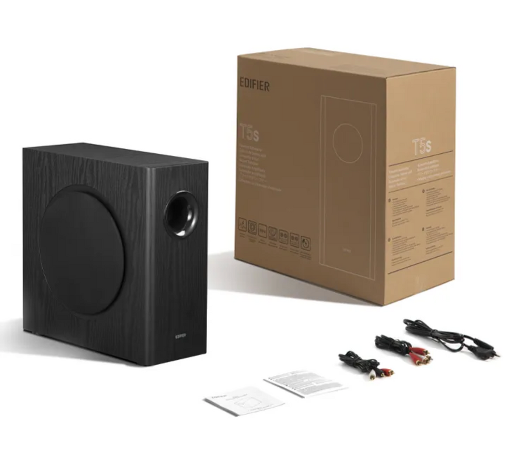 New - Edifier T5s Black Powered Subwoofer
