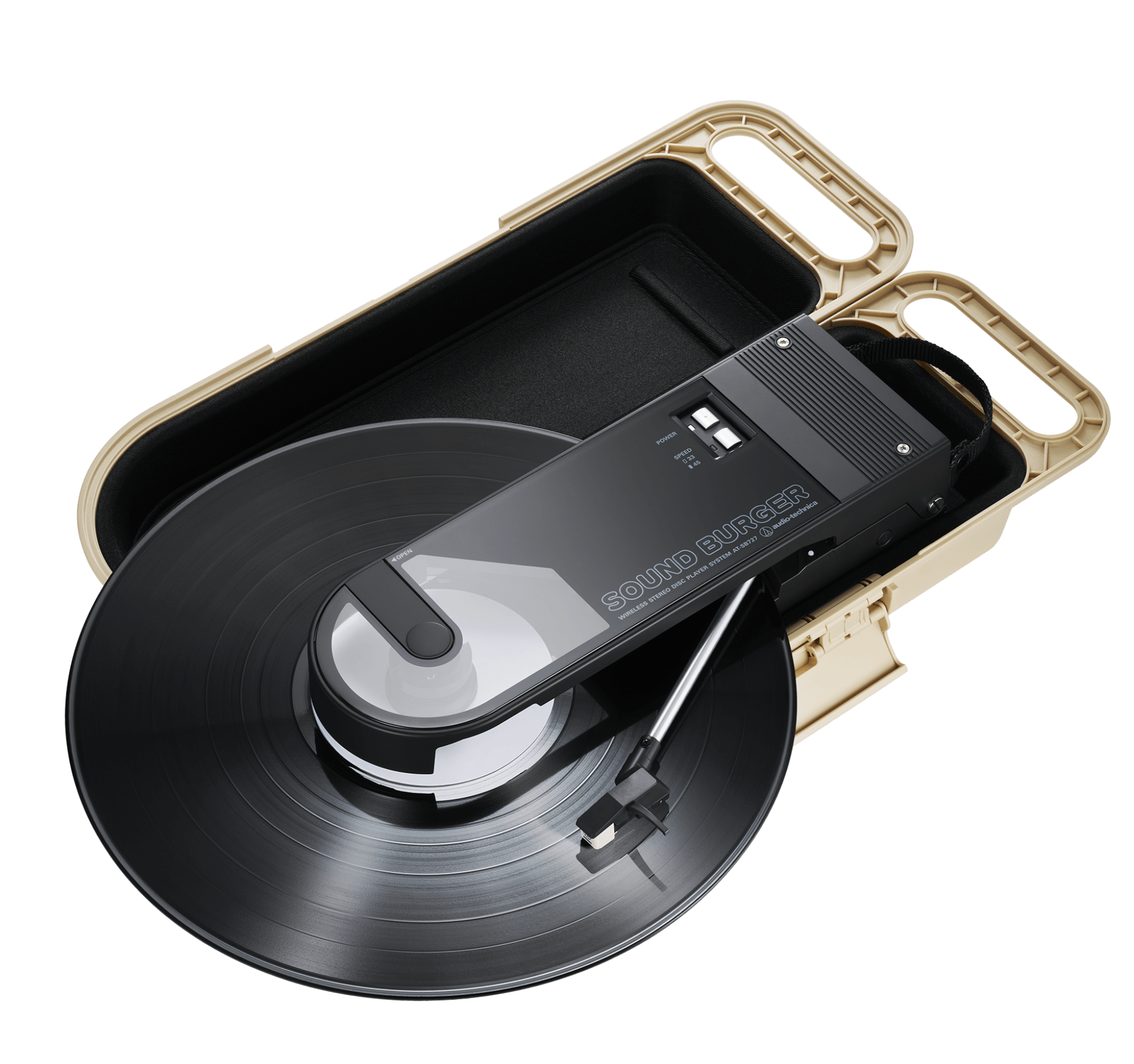 New - Audio Technica AT-SB727 Sound Burger - Portable Bluetooth Turntable