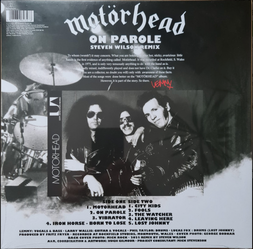 Motorhead - On Parole Steve Wilson Remix