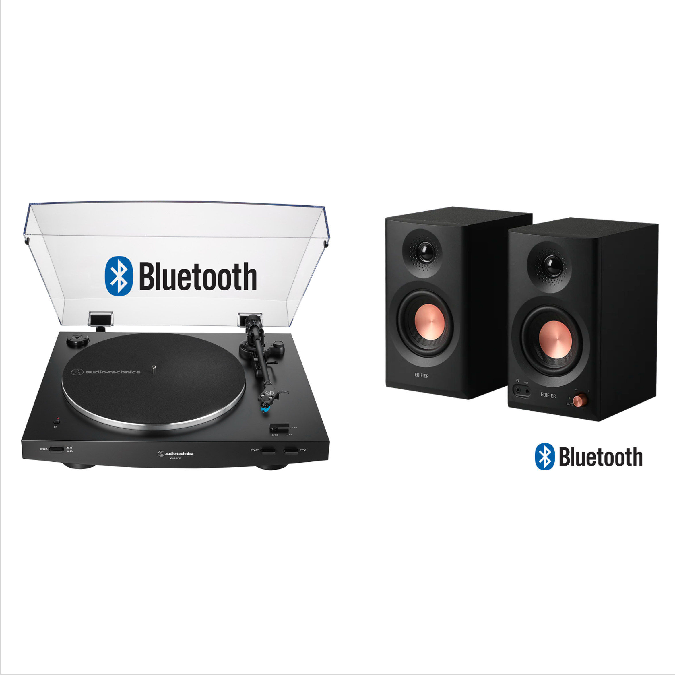 New - Audio Technica AT-LP3XBT Fully Automatic Belt-Drive Turntable