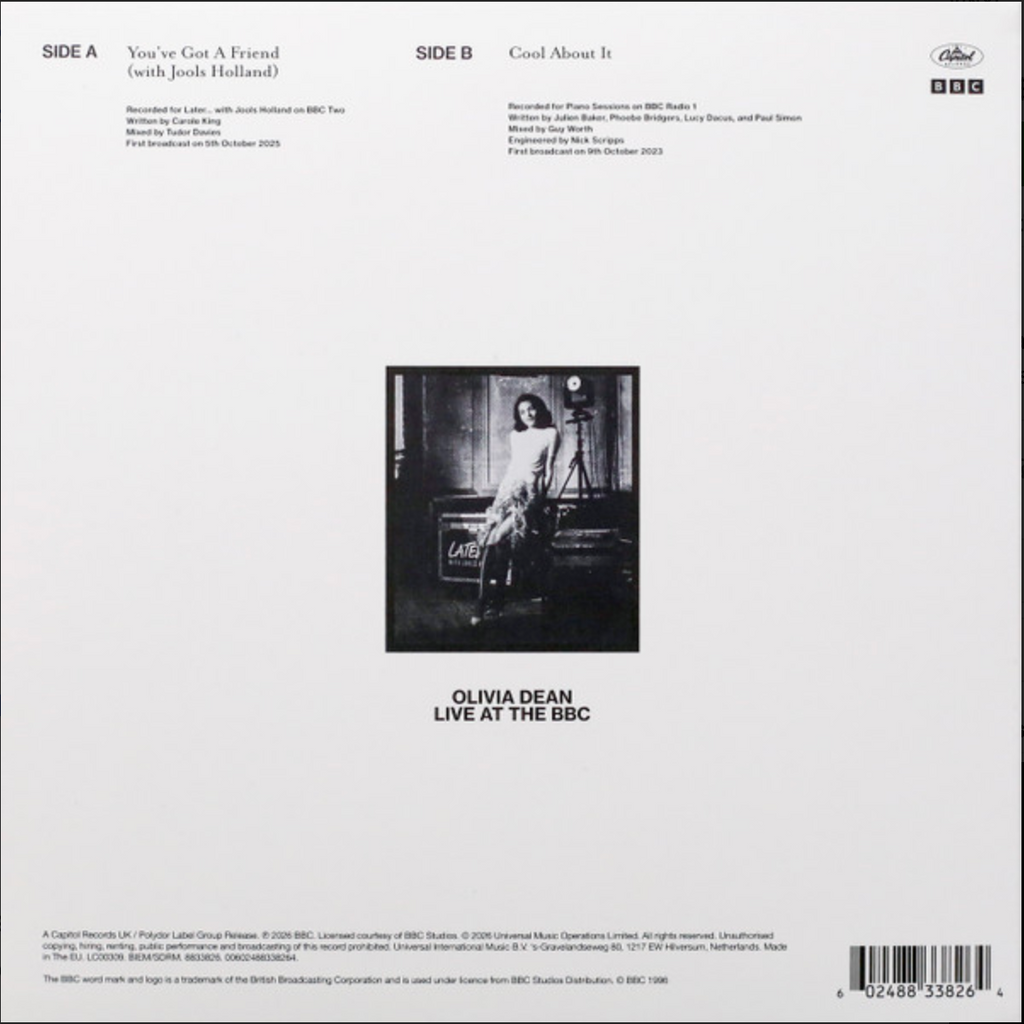 Olivia Dean - 7" BBC RADIO 1 LIVE LOUNGE 7-inch Single