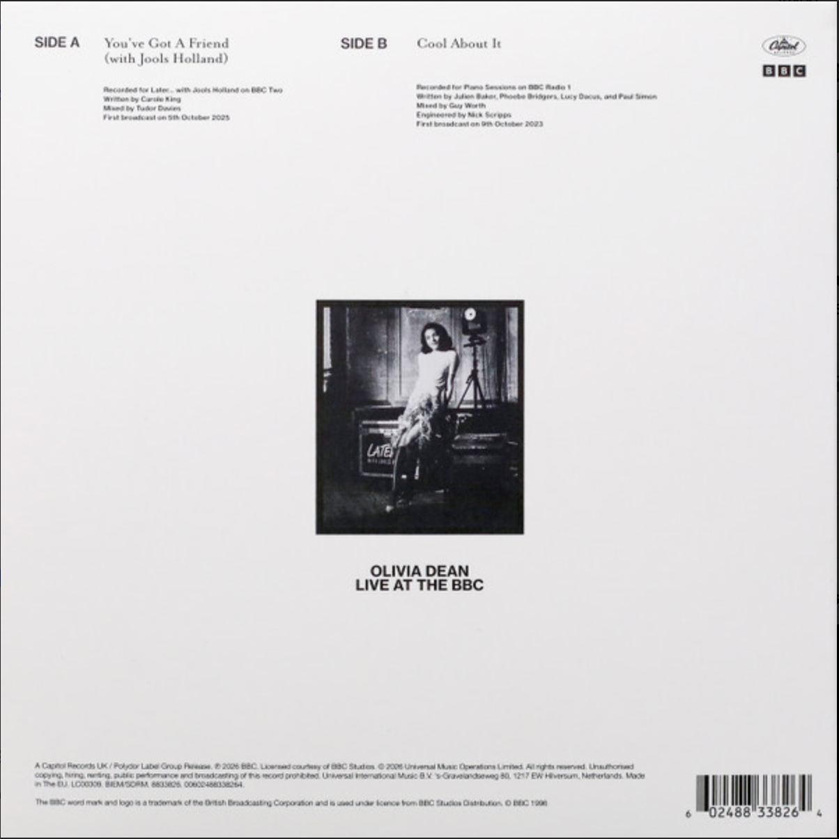 Olivia Dean - 7" BBC RADIO 1 LIVE LOUNGE 7-inch Single