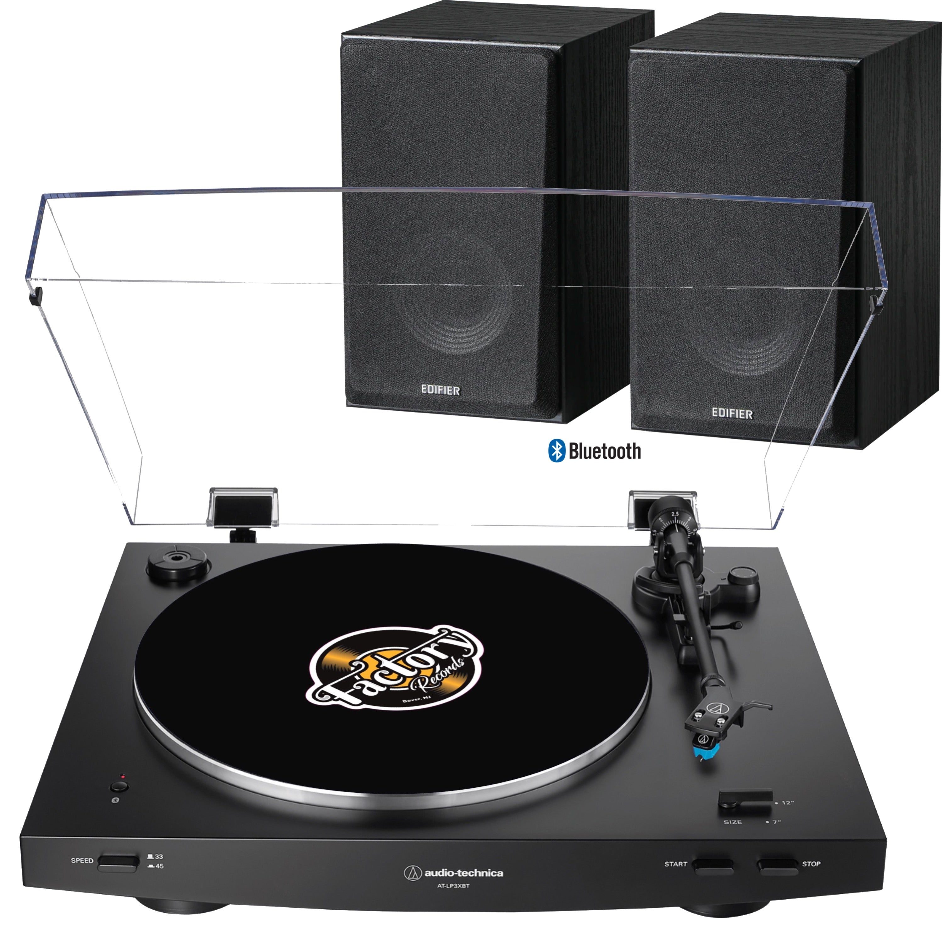 New - Audio Technica AT-LP3XBT-BK Fully Automatic Belt-Drive Turntable