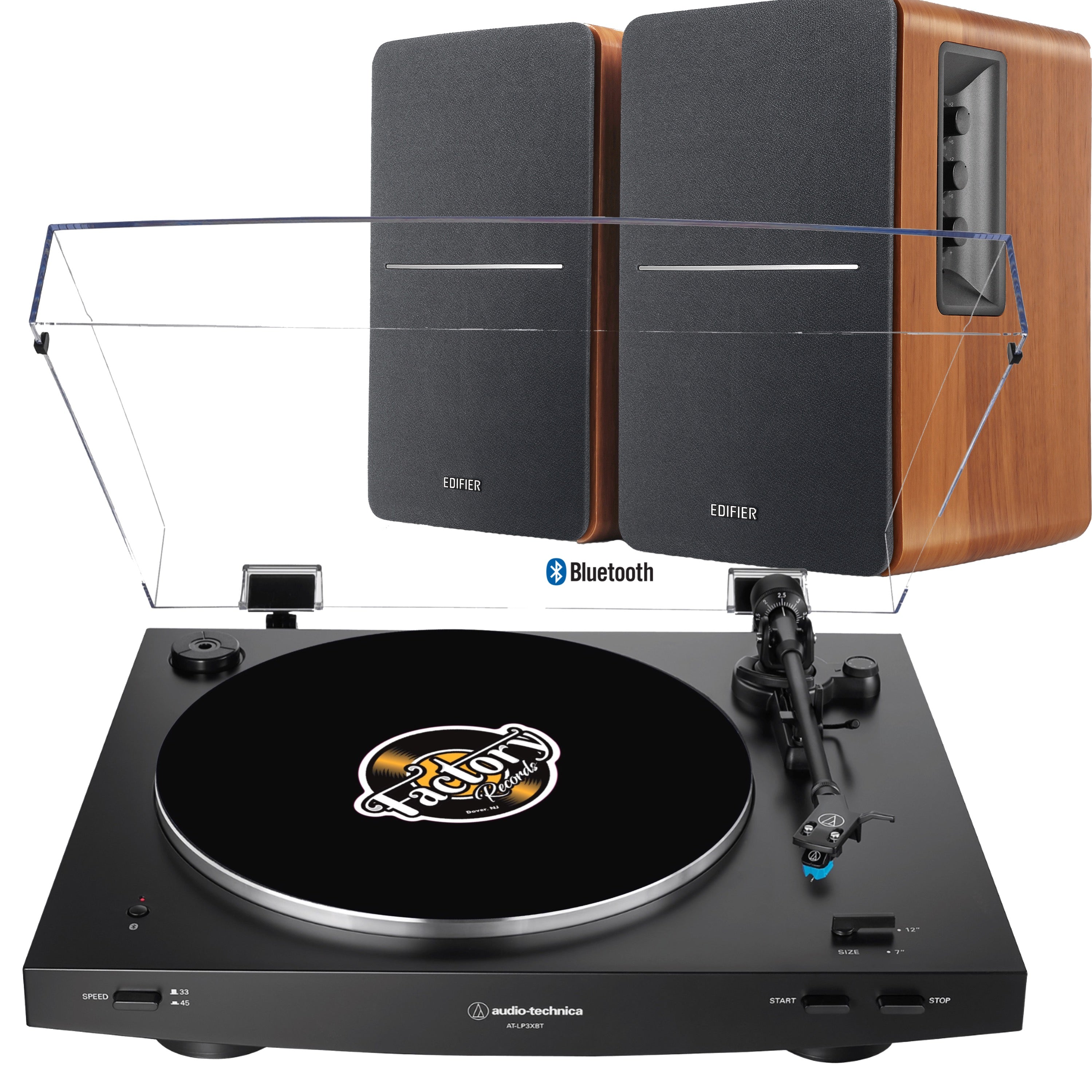 New - Audio Technica AT-LP3XBT-BK Fully Automatic Belt-Drive Turntable