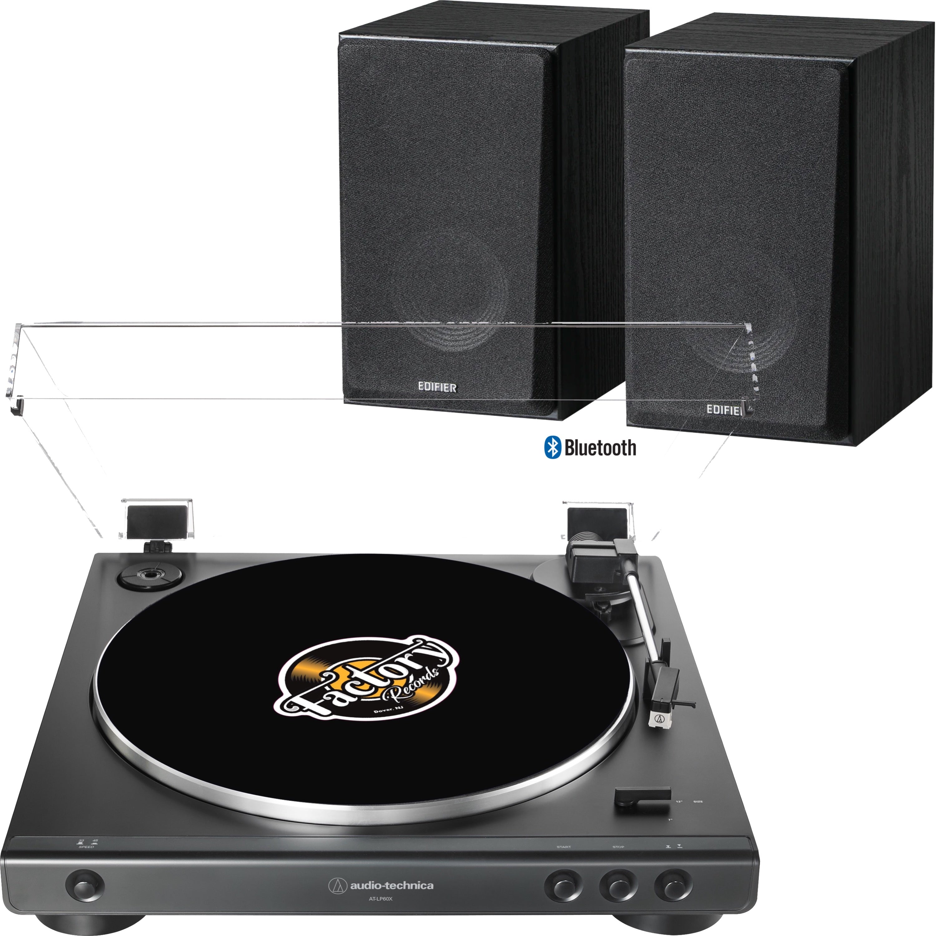 New - Audio Technica AT-LP60X Fully Automatic Belt-Drive Turntable