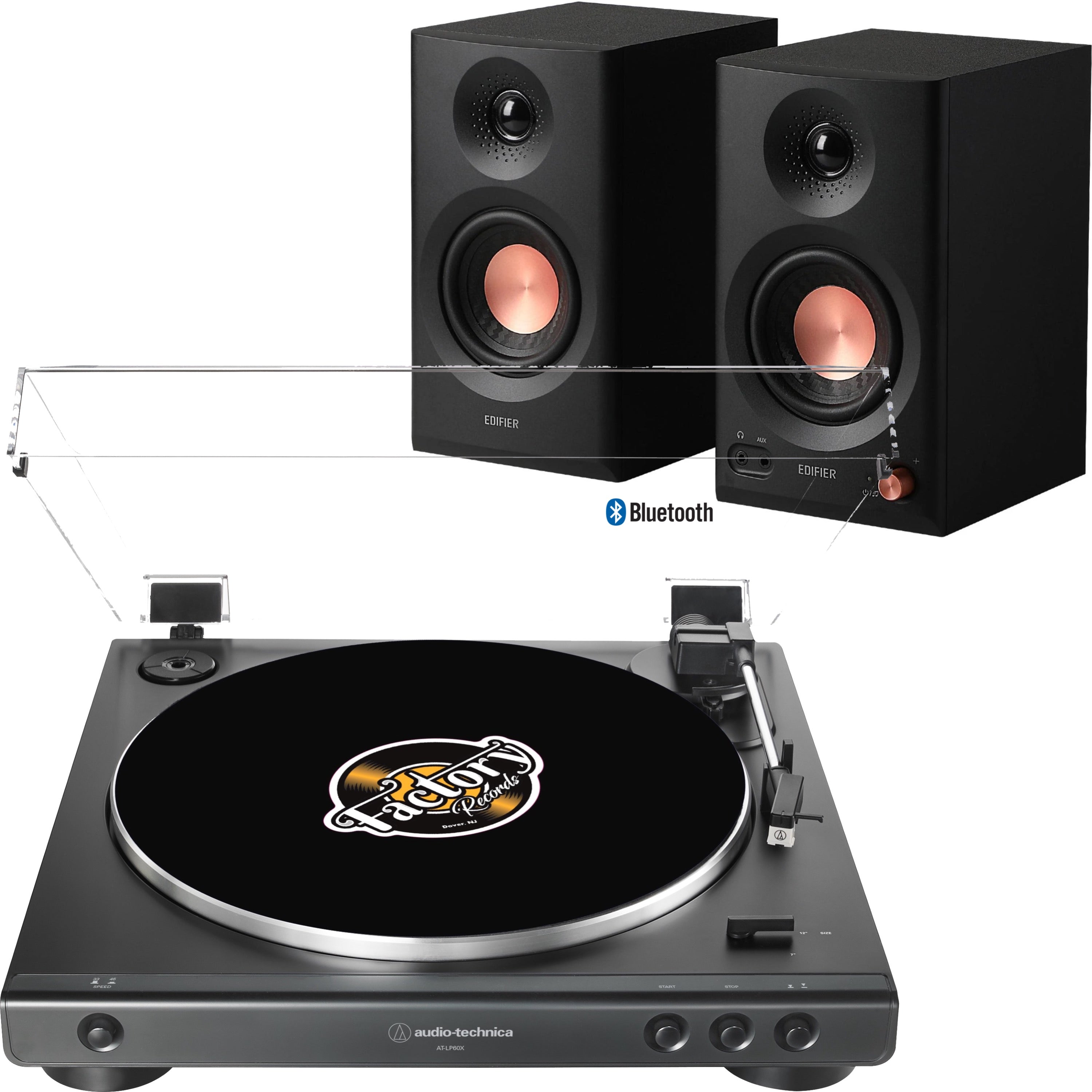 New - Audio Technica AT-LP60X Fully Automatic Belt-Drive Turntable
