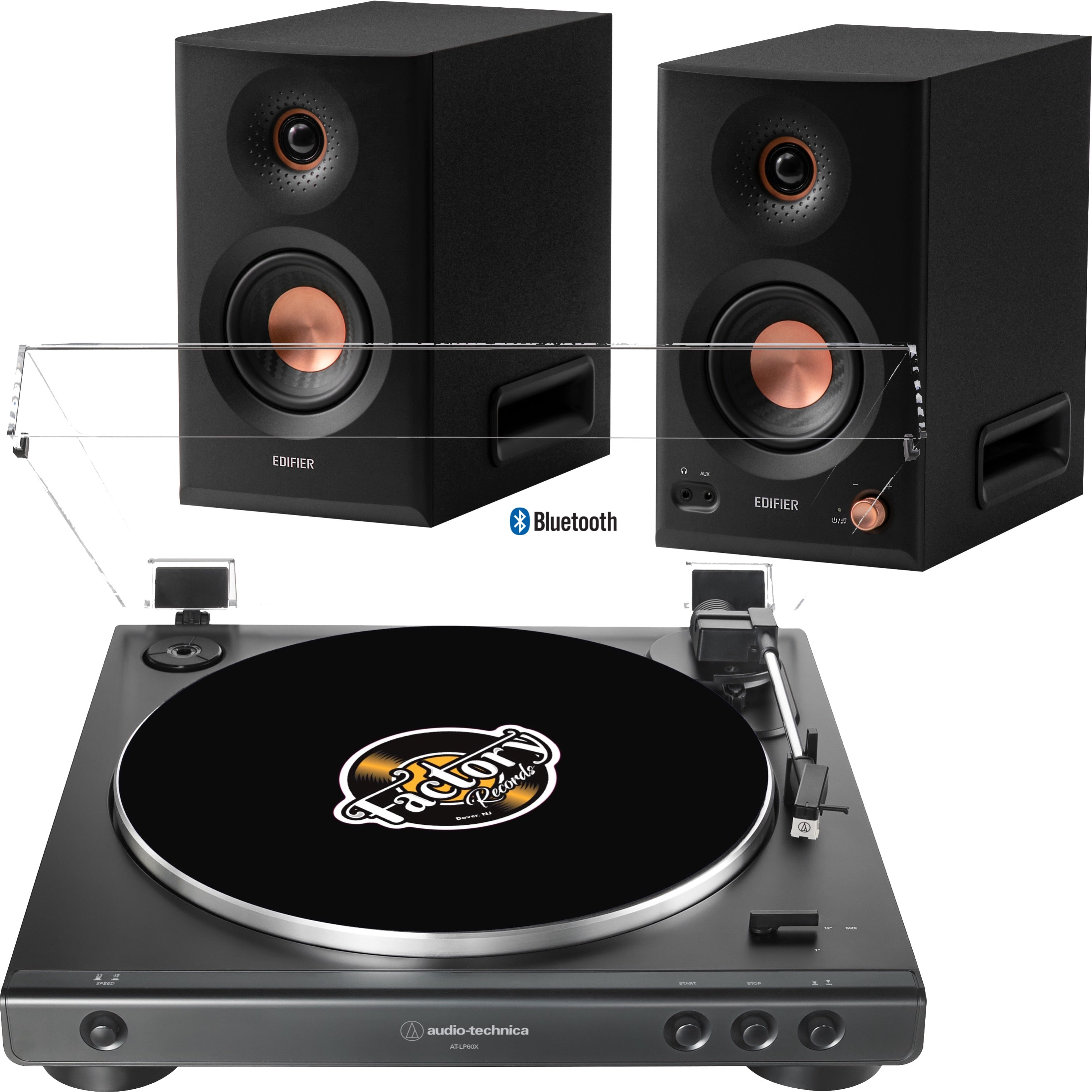 New - Audio Technica AT-LP60X Fully Automatic Belt-Drive Turntable