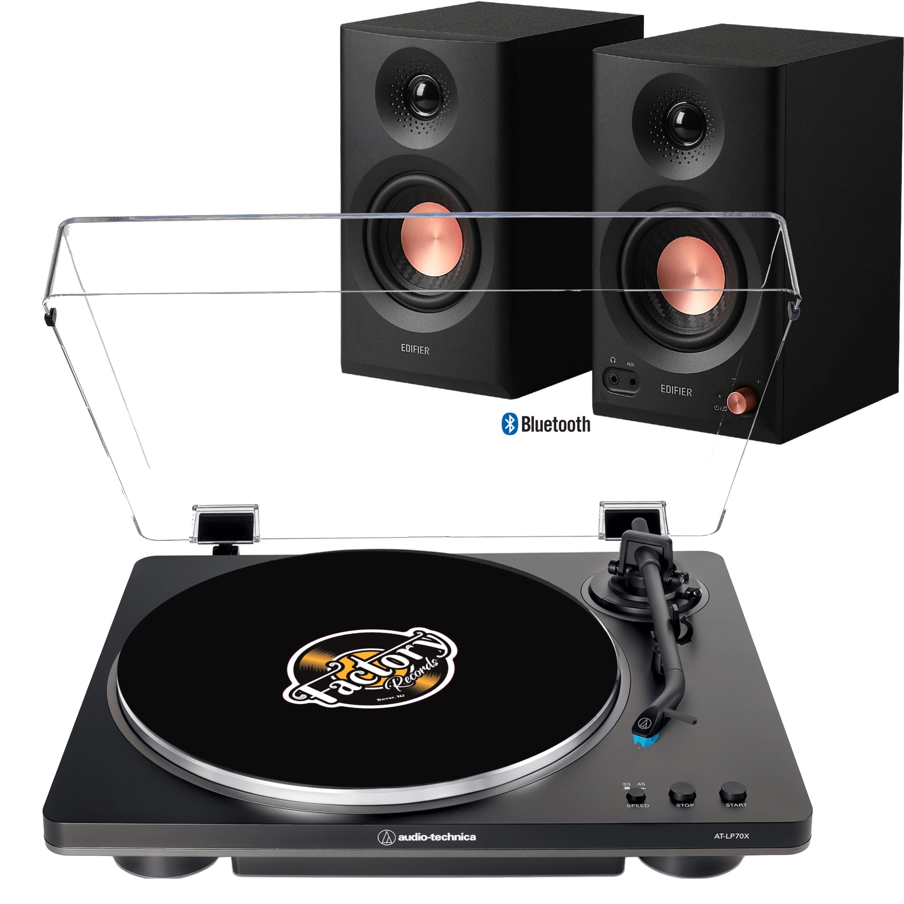 New - Audio Technica AT-LP70X-BG Fully Automatic Belt-Drive Turntable