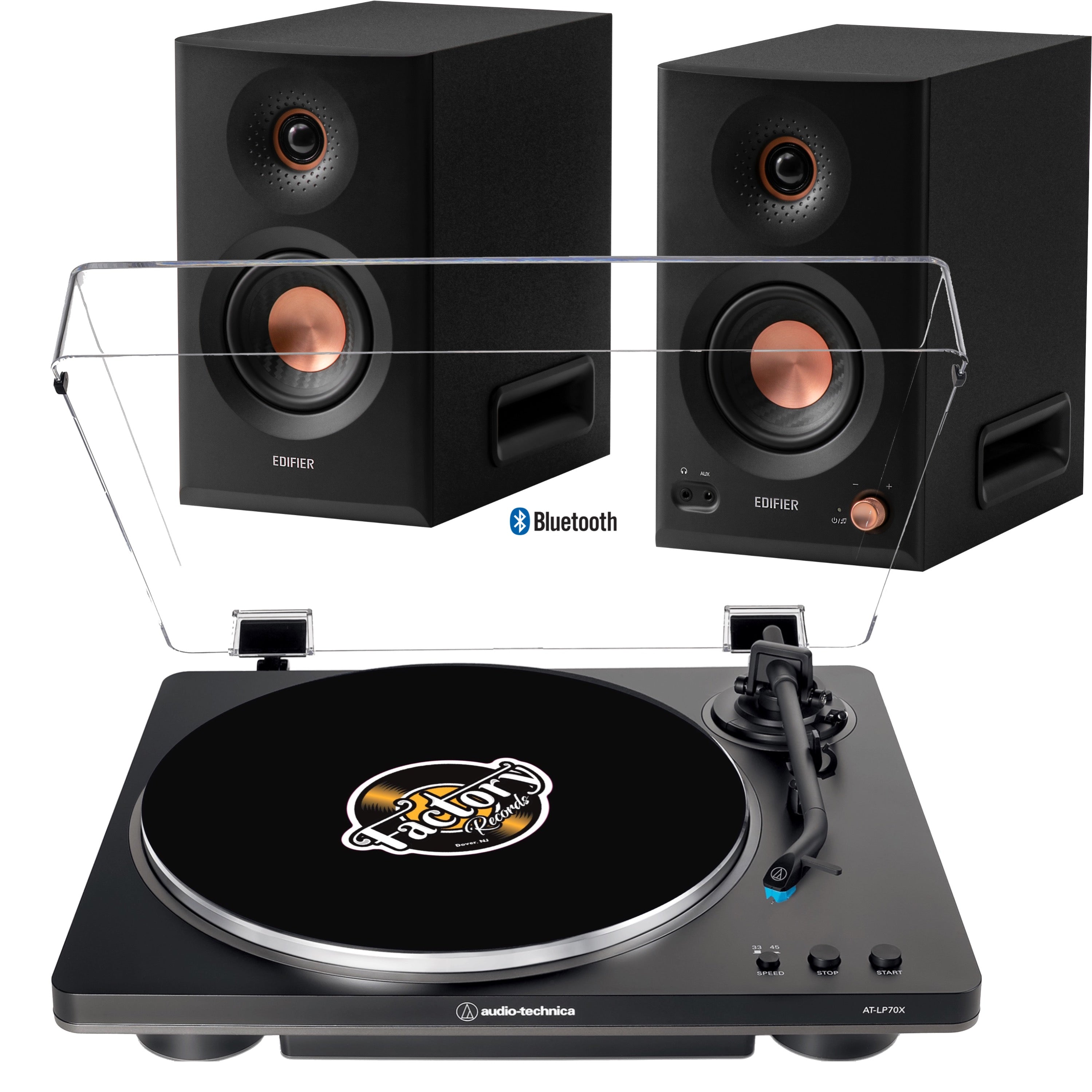 New - Audio Technica AT-LP70X-BG Fully Automatic Belt-Drive Turntable